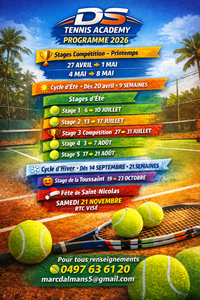 Programme des stages & cours 2026