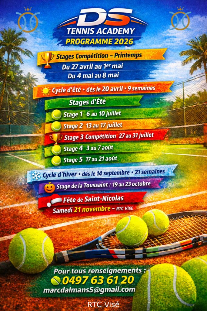 Programme complet des cours et stages 2026