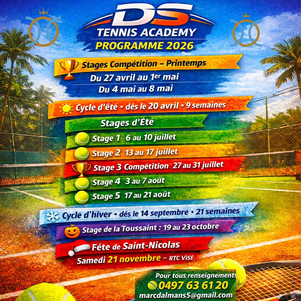 Programme complet des cours et stages 2026