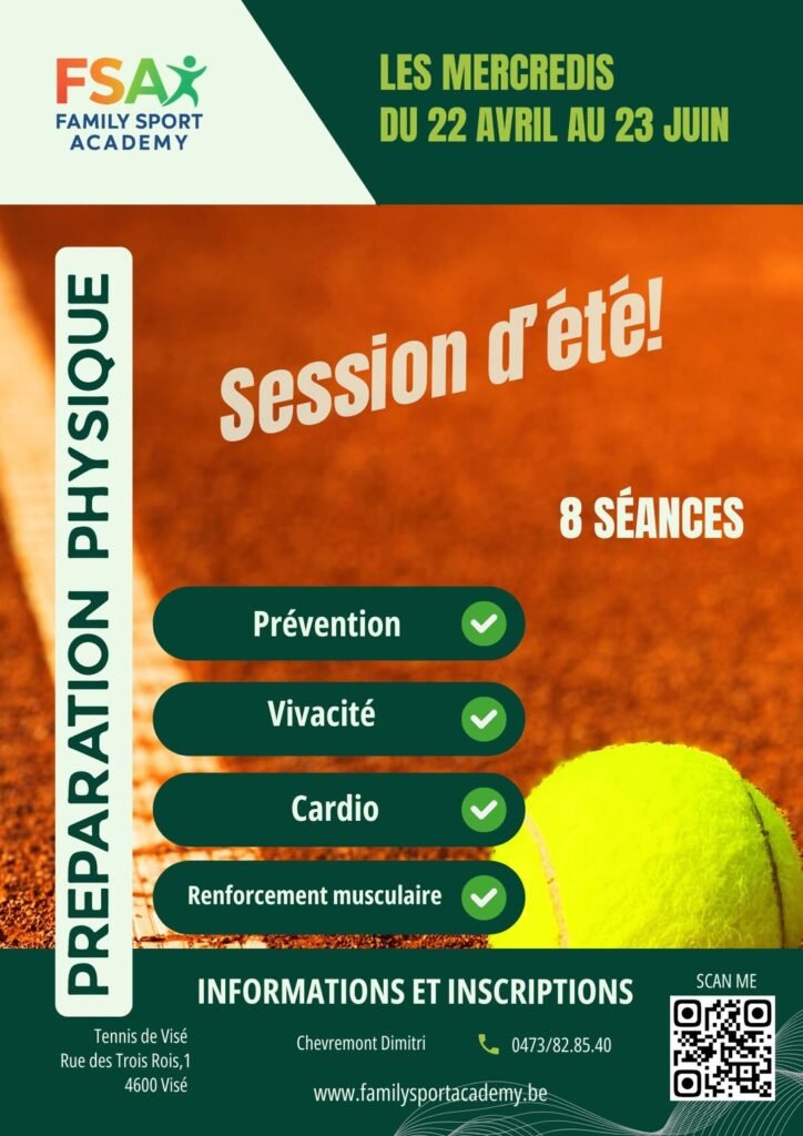 Préparation physique du 22 avril au 23 juin