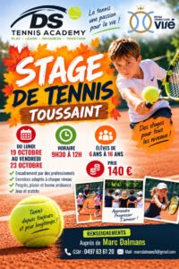 Stage Tennis Toussaint au RTC Visé